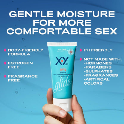 💦 X-Y Jelly Personal Lubricant 💧 Effortless Glide, Soft & Comfortably Wet Feel