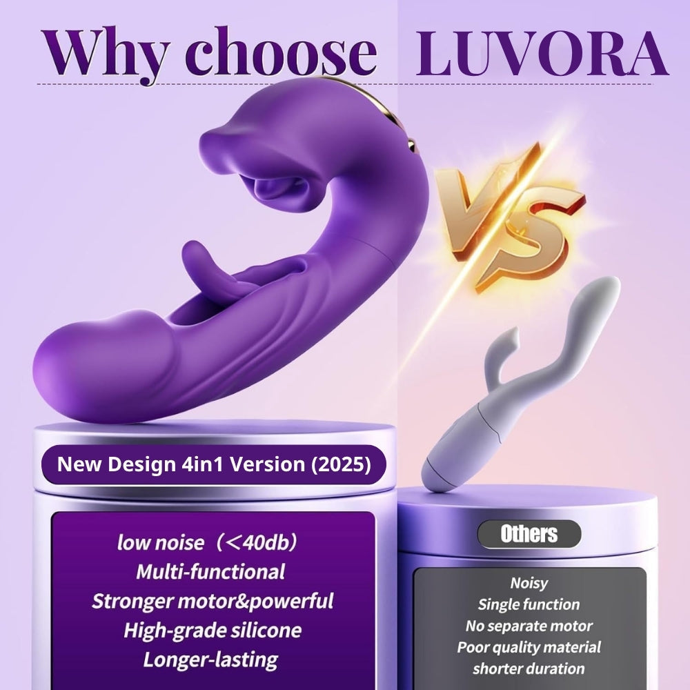 🔥Hot Deal 70% OFF 💋 2026 Upgraded Luvora™ 4-in-1 Flapping & Licking Vibrator