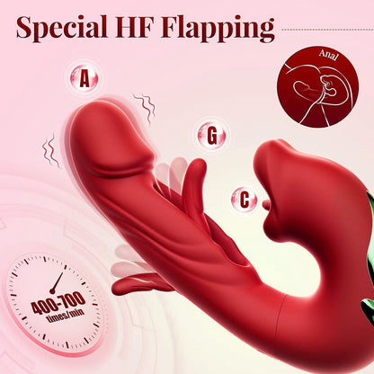 🔥Hot Deal 70% OFF 💋 2026 Upgraded Luvora™ 4-in-1 Flapping & Licking Vibrator