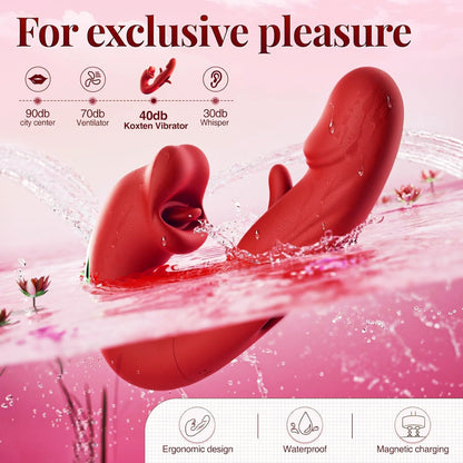 🔥Hot Deal 70% OFF 💋 2026 Upgraded Luvora™ 4-in-1 Flapping & Licking Vibrator